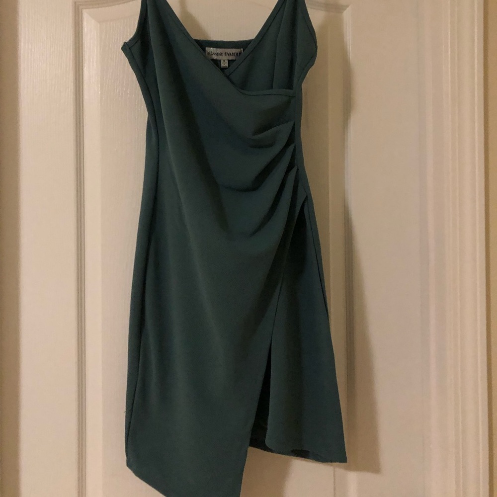 Teal blue dress
